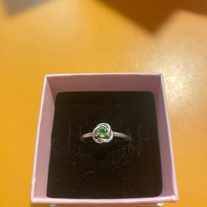 pandora august birth stone ring